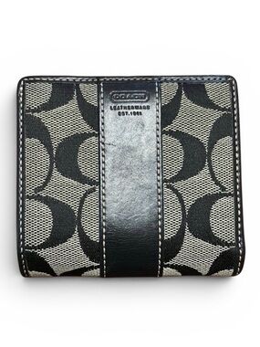 Black Coach signature wallet